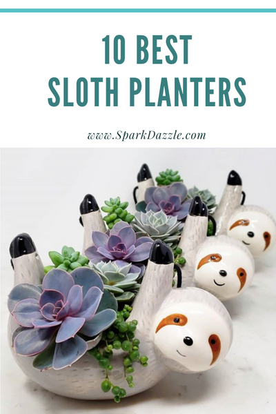 10 Best Sloth Planters for Succulents, Plants, Herbs & Flowers.
