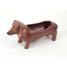 Load image into Gallery viewer, Brown Dachshund Planter Pot