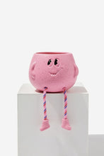 Load image into Gallery viewer, Pink Smiling Sitting Planter w/ Dangling Legs
