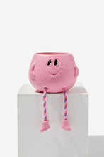 Load image into Gallery viewer, Pink Smiling Sitting Planter w/ Dangling Legs