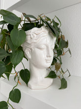 Load image into Gallery viewer, White Grecian Bust Goddess Planter Pot