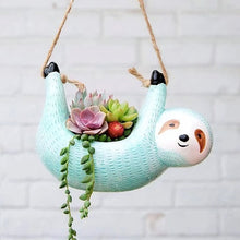 Load image into Gallery viewer, Hanging Sloth Planter

