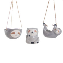 Load image into Gallery viewer, Ceramic Sloth Planters Collection