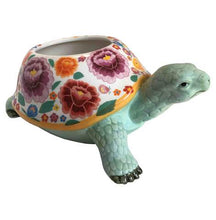 Load image into Gallery viewer, Streamline Blooming Turtle Planter
