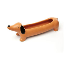 Load image into Gallery viewer, Dachshund Ceramic Dog Planter