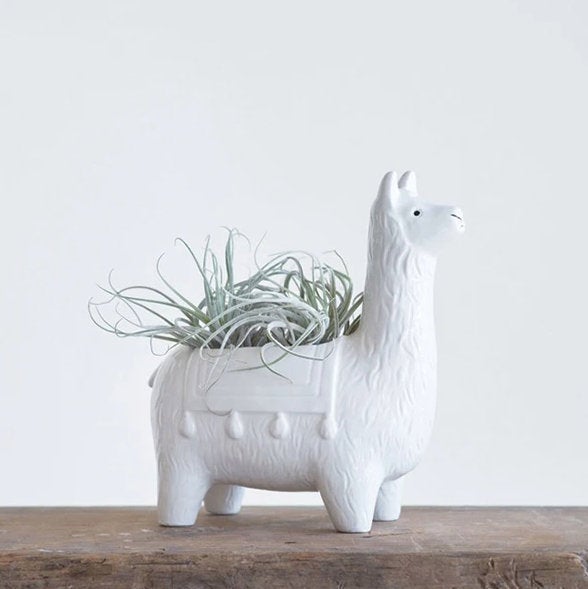 Creative Co-op Llama Planter Pot