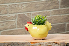 Load image into Gallery viewer, Yellow Chicken Planter Pot
