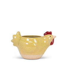 Load image into Gallery viewer, Yellow Chicken Planter Pot
