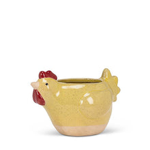 Load image into Gallery viewer, Yellow Chicken Planter Pot
