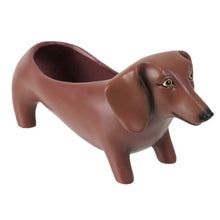 Load image into Gallery viewer, Brown Dachshund Planter Pot
