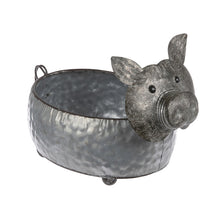 Load image into Gallery viewer, Metal Pig Planter
