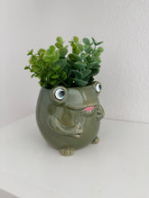 Load image into Gallery viewer, Green Frog Planter Pot
