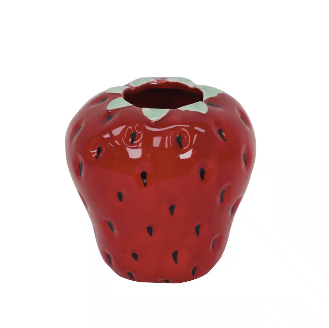 Red Strawberry Vase