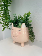 Load image into Gallery viewer, Ceramic Pig Planter Pot
