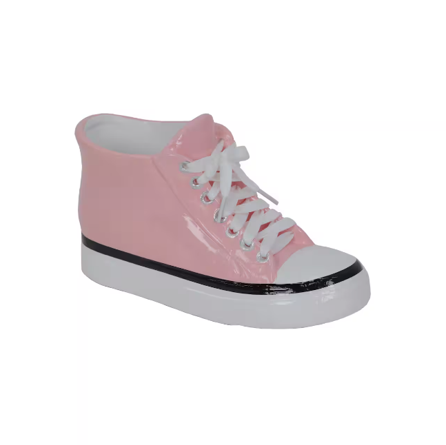 Pink Sneaker Ceramic Shoe Flower Vase Planter Pot