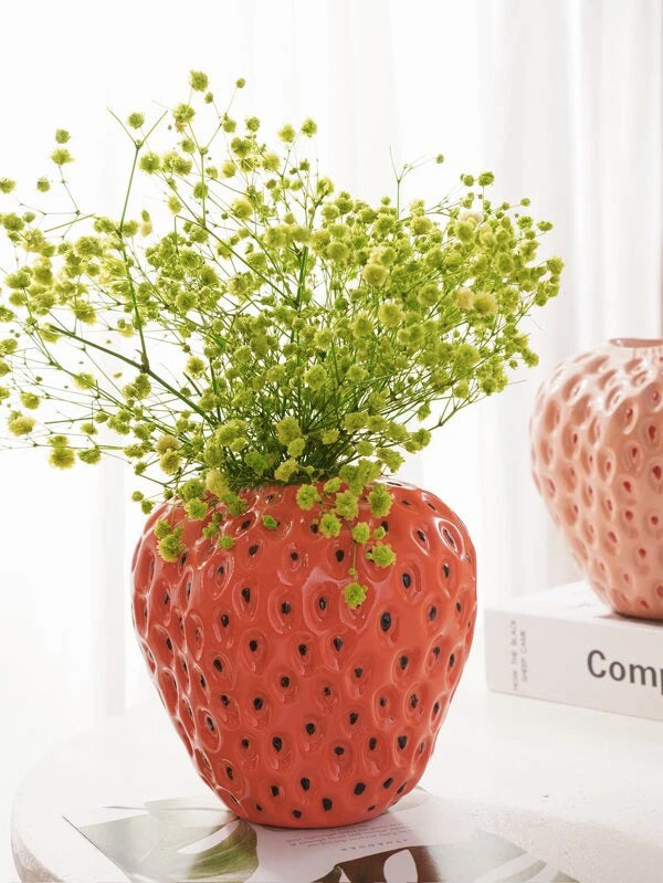Red Strawberry Vase