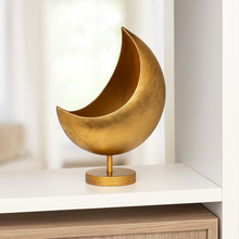 Load image into Gallery viewer, Gold Standing Moon Planter Pot
