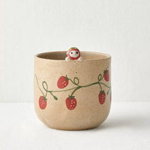 Load image into Gallery viewer, Strawberry Cat Planter
