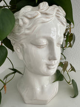 Load image into Gallery viewer, White Grecian Bust Goddess Planter Pot
