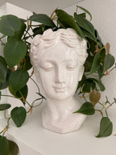 Load image into Gallery viewer, White Grecian Bust Goddess Planter Pot
