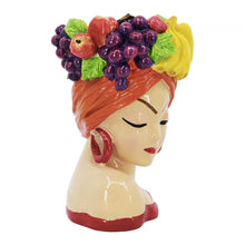 Load image into Gallery viewer, Lady with Fruit Hat Planter Pot
