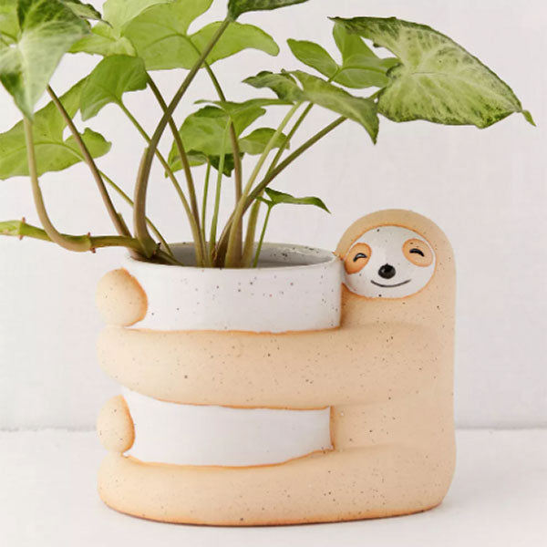 sloth pot plant Large Hugging Sloth Planter Pot for Succulents & Plants