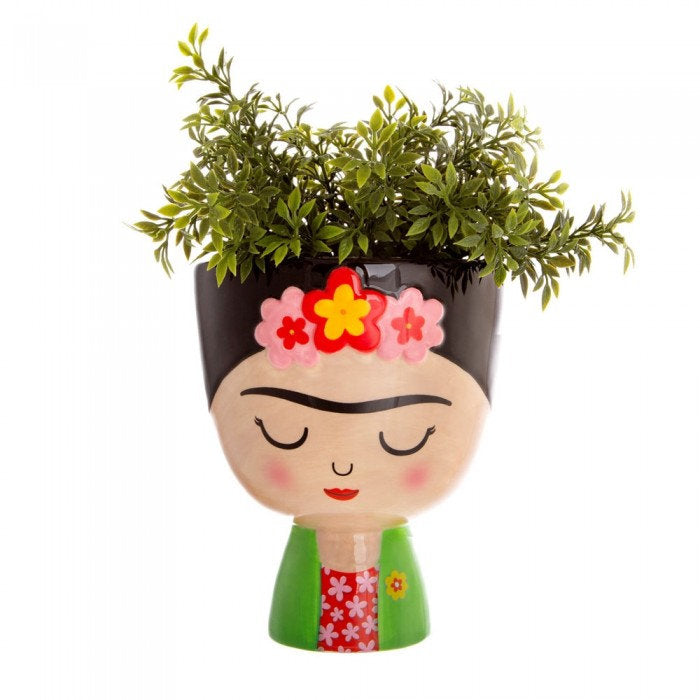 Frida Planter Pot Lady Vase for Succulents or Flowers