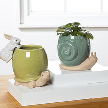 Load image into Gallery viewer, Ceramic Snail Planter
