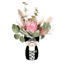 Load image into Gallery viewer, Black &amp; White Vase Frida Kahlo

