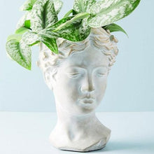 Load image into Gallery viewer, Large Grecian Bust Face Planter Pot for Succulents, Flowers or Plants

