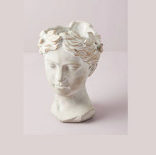 Load image into Gallery viewer, Large Grecian Bust Face Planter Pot for Succulents, Flowers or Plants
