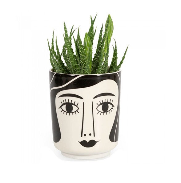 Face Pot Planter Lady Vase for Succulents or Flowers