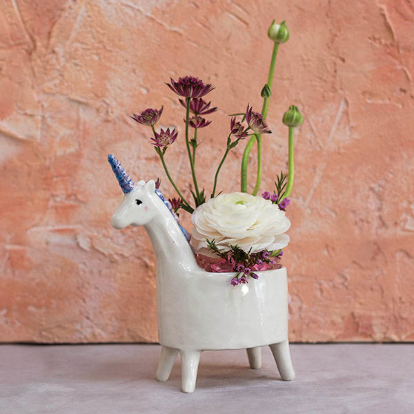 Unicorn Planter Pot for Plants, Succulents or Cactus