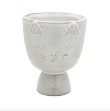 Load image into Gallery viewer, White Cat Animal Planter Pot With Ears &amp; Whiskers for Succulents or Plants
