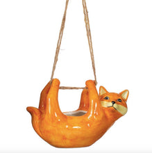 Load image into Gallery viewer, Hanging Fox Planter Pot for Succulents, Flowers &amp; Plants
