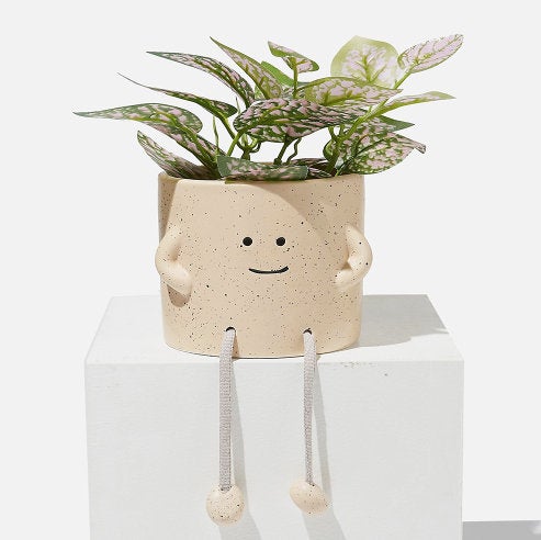 Sitting Planter with Dangling Legs